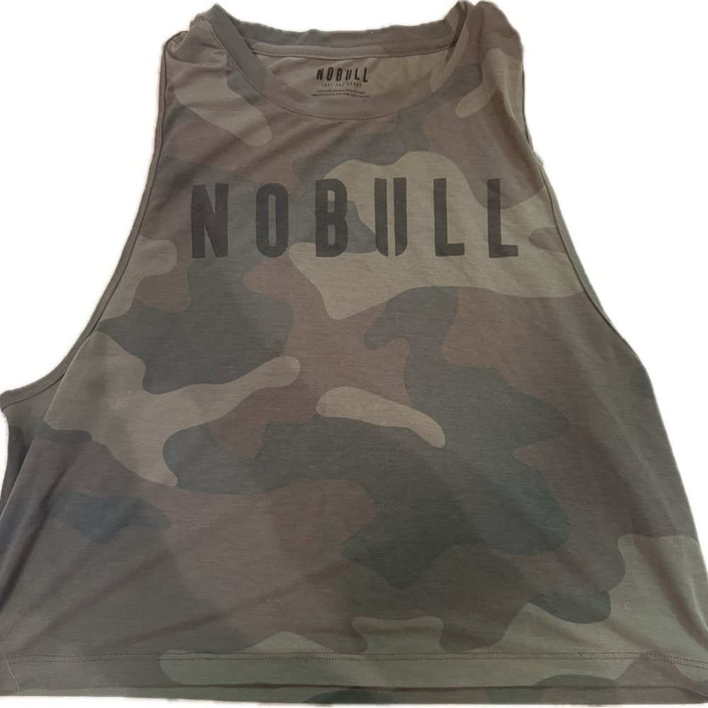 NOBULL Women's Gray Camo Muscle Tee